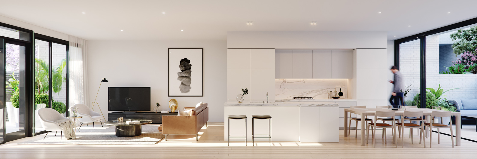 Townhouse living space